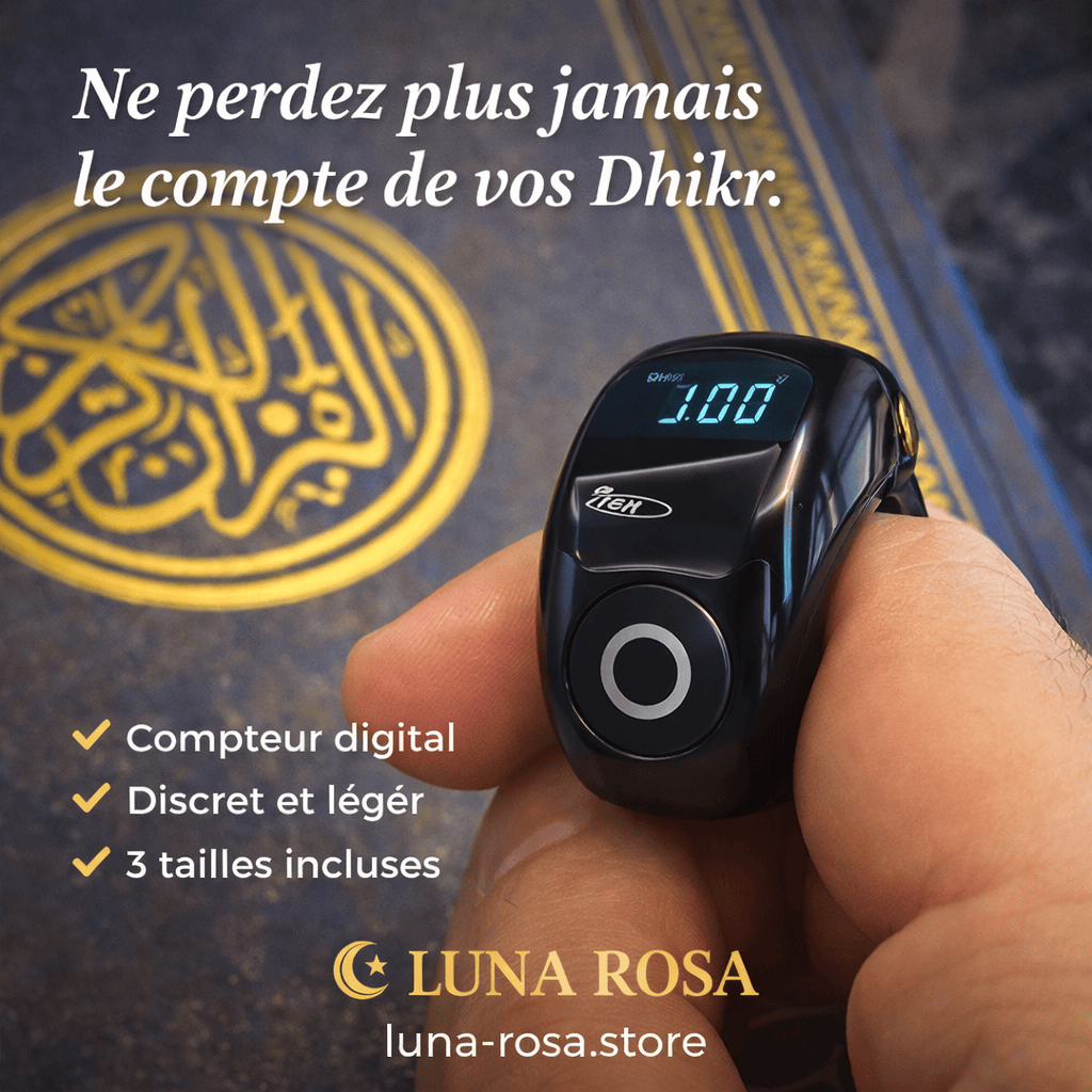 Luna Rosa® Bague Tasbih Premium